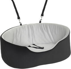 PawHut Scaun auto pentru câine cu centură de siguranță și prindere scaun auto căptușit 77 x 43 x 28 cm negru | Aosom Romania (D00-220V00BK)