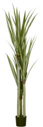 HOMCOM Yucca Artificială de 190 cm, Plantă Artificială cu 39 de Frunze pentru Decor Acasă, Birou, Grădină Ø17x190 cm Verde | Aosom Romania (830-670V00GN)