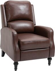 HOMCOM Fotoliu Relax Rabatabil 90° si 150° Manual pentru TV, sufragerie, camera, design modern din piele 73x86x104cm | Aosom Romania (833-969)