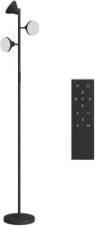 HomCom Lampă de Podea cu 3 Capete Reglabile Independent Φ25x170 cm Negru | Aosom Romania (B31-601V90BK)
