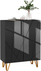 HomCom Dulap Îngust pentru Pantofi, Dulap Subțire pentru Depozitarea a 15-20 de Pantofi, 95x72x31.5 cm, Negru | Aosom Romania (837-469V80BK) Pantofar