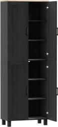 HOMCOM Dulap Bucatarie Alb - 5 Rafturi | Aosom Romania (835-925V80BK) Comoda
