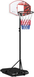 SPORTNOW Coș de baschet cu înălțime reglabilă, independent, cu plasă și roți, bază mare, 179-209 cm, plastic, oțel | Aosom Romania (A61-053V00MX)