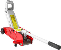 HOMCOM Cric Hidraulic cu Ridicare 12-30 cm și Capacitate 2.5 Tone, din Oțel Întărit, Roșu și Gri | Aosom Romania (C20-056V00RD)