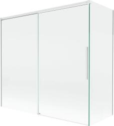 Mexen Rox, kétszárnyú tolóajtós kádparaván 170 + 80 x 150 cm, 8 mm-es átlátszó üveg, fehér profil, 8C9-170-080-20-00 (8C9-170-080-20-00)