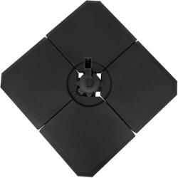 Outsunny Bază de Umbrelă cu Brat Modulară, Se Umple cu Apă/Nisip, pentru Umbrele cu Bază în Formă de Cruce, Negru, 100x100cm | Aosom Romania (84D-070)