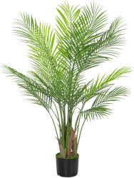 HOMCOM Plantă artificială interioară 120 cm, palmier arbore artificial cu ghiveci din plastic și flocare, verde | Aosom Romania (830-987V00GN)