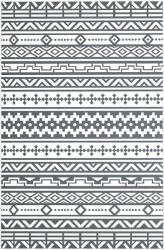 Outsunny Covor Reversibil de Exterior Impermeabil, din Paie de Plastic, 182x274 cm, Gri Închis și Alb | Aosom Romania (84J-061V00CG) Covor