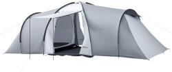 Outsunny Cort Camping 4-5 Persoane 2 Camere Familie Impermeabil Baldachin 590x245x193cm Gri | Aosom Romania (A20-287V00CG) Cort