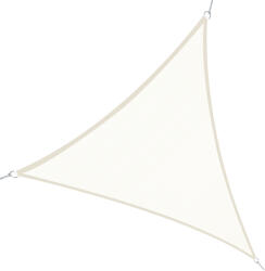 Outsunny Cort Parasolar Triunghiular, Protecție UV, Perfect pentru Spații Exterioare, Crem, 6x6x6m | Aosom Romania (01-0641)