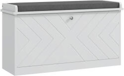 HomCom Bancă pentru pantofi HOMCOM, bancă de intrare cu sertar rabatabil | Aosom Romania (837-460V80WT) Pantofar