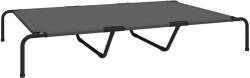 PawHut Pat Ridicat pentru Câini de Talie Mare, Targă Portabilă din Oțel și Plasă Respirabilă, Ușor de Montat, Gri, 152x94x23 cm | Aosom Romania (D04-310V00GY)