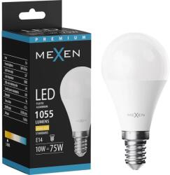 Mexen Nova, LED izzó E14, G45, 10W, meleg - 3000K, 1055 lm - L101-E14-1030-01 (L101-E14-1030-01)