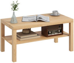 HomCom Tavă Cafea Modernă Noce 90x45 | Aosom Romania (833-461V80ND) Masa de cafea