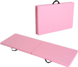 HomCom Covoraș de Gimnastică Pliabil și Antiderapant 180x60x5 cm Roz | Aosom Romania (A93-033PK) Covor