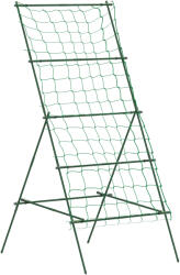 Outsunny Suport Metalic de Grădină în Forma de A cu Plasă de Susținere, 101x133x227 cm, Verde | Aosom Romania (84H-336V00GN)
