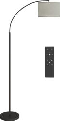 HomCom Lampada da Terra Regolabile Telecomando e Timer 1h Paralume Girevole Nero | Aosom Romania (B31-545V90BK)