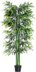 Outsunny Plantă de Bambus Artificială în Ghiveci, Plantă Decorativă pentru Casă, Birou, Interior și Exterior, Ф2.5x180 cm, Verde | Aosom Romania (844-196)