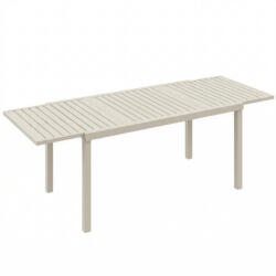Outsunny Masă de Grădină Extensibilă pentru 6-8 Persoane, din Aluminiu cu Blat cu Lamele, Alb | Aosom Romania (84G-895V00WT)