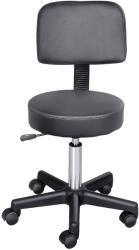 HomCom Scaun de Birou HOMCOM Rotativ, Ergonomic, Înălțime Ajustabilă, Piele Sintetică, 35x42-54cm, Negru | Aosom Romania (71-0013)