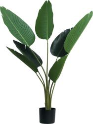 Outsunny Planta Artificiala Pasarea Paradisului Inalta 120cm, Planta Artificiala Strelitzia pentru Interior si Exterior cu Ghiveci | Aosom Romania (844-266)