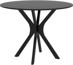 HomCom Masa Rotunda pentru 4 Persoane, Negru | Aosom Romania (83A-075V82BK)