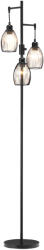 HomCom Lampadar Industrial cu 3 Abajururi și Intensitate Regulabilă, 30x30x170.5 cm, Negru | Aosom Romania (B31-402V90BK)