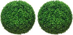 HOMCOM Set de 2 Bile Artificiale, Bile de Arbori Topiari din Buxus, Ø40cm, Verde | Aosom Romania (830-790V00GN)