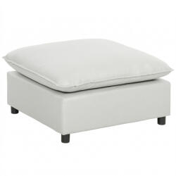 HOMCOM Otomană pătrată pentru living, ottoman cu picioare din plastic, pouf pentru dormitor, hol, 75x75x40 cm, gri | Aosom Romania (838-620V01GY)