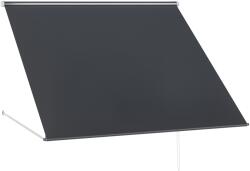 Outsunny Copertină cu Braț Pliabil, cu Deschidere Manuală, Copertină Basculantă cu Protecție UV30+, 150x120 cm, Gri Închis | Aosom Romania (840-238V00CG)
