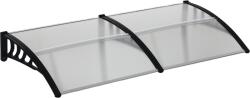 Outsunny Copertină Modernă din Policarbonat și Auminiu, pentru Balcoane, Ferestre și Uși, 200x96x27 cm, Transparent | Aosom Romania (B70-058V02CR)