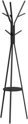 HOMCOM Cuier în Formă de Pom Design Modern, Metal Negru, Ideal pentru Hol, 45x45x180 cm | Aosom Romania (831-174BK)