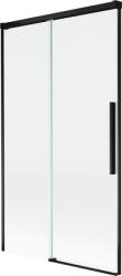 Mexen Rox, kétszárnyú tolóajtós kádparaván 100 x 150 cm, 8 mm-es átlátszó üveg, matt fekete profil, 8C9-100-001-70-00 (8C9-100-001-70-00)