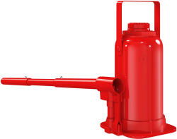 HOMCOM Cric bouteille hidraulique 12 T, cric hidraulic cu sticlă gamă de ridicare 19-37 cm mâner lung și suport, roșu | Aosom Romania (C20-079V00RD)