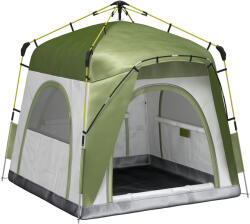 Outsunny Cort pentru Camping cu 2 Locuri, Cort cu Ușă, 3 Ferestre cu Plasă și Geantă pentru Transport, 240x240x199 cm, Verde | Aosom Romania (A20-054GN) Cort