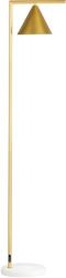 HomCom Lampadar pe picior de salon din oţel cu abajur conic orientabil bază marmură 40W 35 x 26 x 153 cm auriu | Aosom Romania (B31-330V90GD)