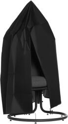 Outsunny Husă pentru fotoliu suspendat husă pentru fotoliu cocon material Oxford 210D cu fermoar Ø 115 x 190 cm negru | Aosom Romania (84A-250)