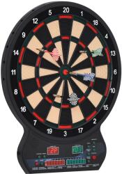 HOMCOM Țintă electronică de darts 27 jocuri principale până la 8 jucători Afișaj LED Negru | Aosom Romania (A70-044V90)