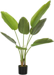 HOMCOM Plantă artificială interioară 109 cm, copac artificial cu ghiveci din plastic și sol flocat, verde | Aosom Romania (830-982V01GN)