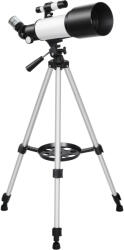 Outsunny Telescop Astronomic 70mm cu 2 Lentile Oculare și Adaptor pentru Smartphone, 80x80x135 cm, Alb și Negru | Aosom Romania (023-005V00SR)