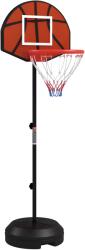SPORTNOW Coș de Baschet și Stâlp cu Tablă de Darts Magnetică cu Săgeți, Coș de Baschet Reglabil în Înaltime, 38, 5x48, 5x179 cm, Negru | Aosom Romania (A61-054V00BK)