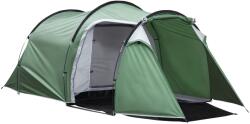 Outsunny Cort de Camping Familial 2-3 Persoane Pliabil Impermeabil Anti-UV 20+ cu Vestibul 426x206x154 cm Verde | Aosom Romania (A20-173V01) Cort