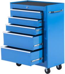 HomCom HOMCOM, carucior scule cu sertare, 61.5x33x82.5cm, albastru | Aosom Ro (B20-004BU)