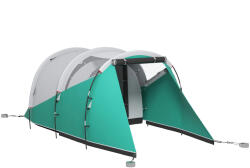 Outsunny Cort de Camping Impermeabil pentru 2-4 Persoane cu Cameră Separată, Cort Tunel cu Geantă de Transport, 460x260x190 cm, Verde | Aosom Romania (A20-399V00GN) Cort