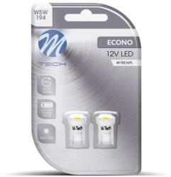 m-tech W5W W2.1x9.5d 1LED fehér, 2 darab (LB040W)
