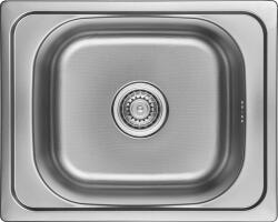 Kuchinox Orion, 1 rekeszes rozsdamentes mosogató 500x400x180 mm, rovátkolt díszítéssel, acél, LAV-SKO_310T (LAV-SKO_310T)