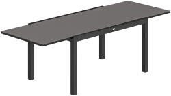Outsunny Masă de Grădină Extensibilă pentru 8-10 Persoane 140/240x90 cm, Masă de Dining Extensibilă cu Blat din Sticlă Securizată, Masă de Exterior pentru Terasă, Balcon, Negru | Aosom Romania (84K-102V00BK)