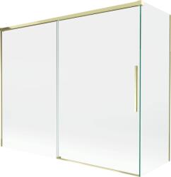 Mexen Rox, kétszárnyú tolóajtós kádparaván 190 + 90 x 150 cm, 8 mm-es átlátszó üveg, arany fényes profil, 8C9-190-090-50-00 (8C9-190-090-50-00)