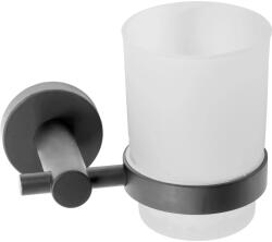 Rea Rea, falra szerelhető fogkefe pohár 322233C, grafit, REA-77089 (REA-77089)