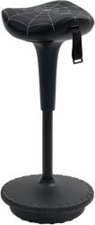Vinsetto Taburet de birou cu funcție de rotație, taburet ergonomic, reglabil pe înălțime 65, 5-83, 5 cm, înclinat 120°, Negru | Aosom Romania (836-148V80BK)